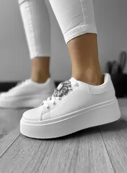 Adidasi dama casual albi 221