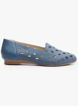 Balerini damă din piele naturală – 1222 Blue Box
