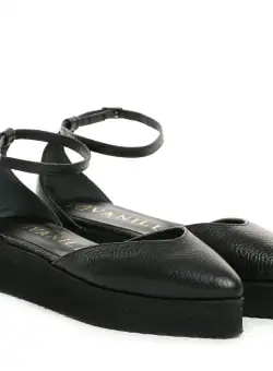 Balerini Letonia Black Piele Bizonata