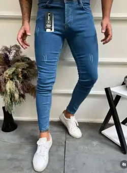 Blugi barbati conici albastri 12393 G5-5.1