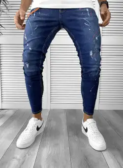 Blugi barbati conici albastri UZ980 D4-4.3