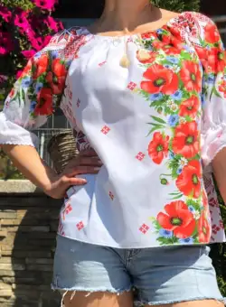 Bluza stilizata cu motive traditionale Daniela 11