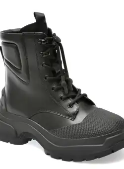 Bocanci EPICA negri, 757B15, din piele naturala