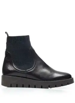 Botine dama din piele naturala Leofex - Mostra 053 Blue box