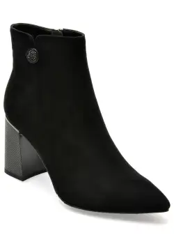 Botine EPICA negre, JI30025, din piele intoarsa