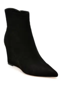 Botine EPICA negre, LQ2171, din piele intoarsa
