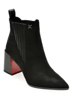 Botine LAURA BIAGIOTTI negre, 8335, din material textil