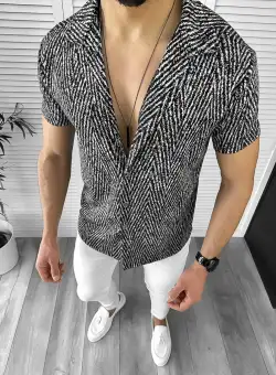 Camasa barbati casual gri 12477 41-1