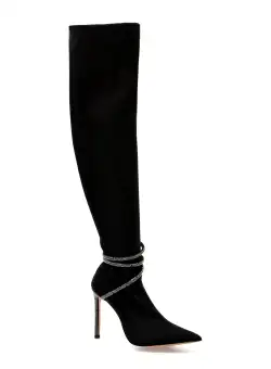 Cizme ALDO negre, EBEDDLAEN001, din material textil