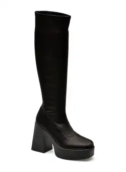 Cizme ALDO negre, MOULIN008, din material textil