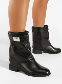 Cizme scurte dama negre Martena