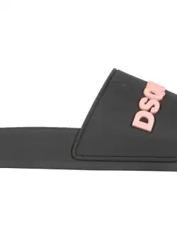 DSQUARED2 Rubber Slide Sandals BLACK