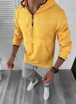 Geaca barbati slim fit mustar B9412