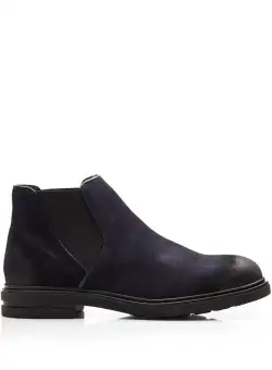 Ghete barbati din piele naturala, Leofex - 625 Blue velur