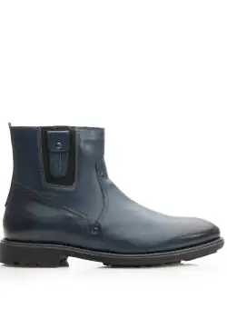 Ghete casual din piele naturala pentru barbati - 859 blue box