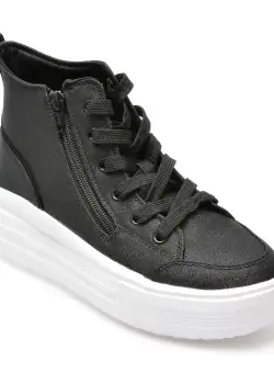 Ghete casual SKECHERS negre, HYPERLIFT, din material textil