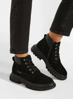 Ghete dama piele negre Aiqua