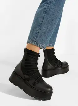 Ghete dama piele negre Amelia