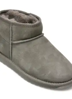 Ghete EMU gri, W10937, din piele intoarsa
