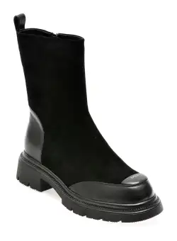 Ghete EPICA negre, 81340, din piele intoarsa