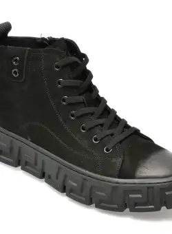 Ghete GRYXX negre, 34053, din piele naturala