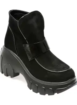 Ghete GRYXX negre, 434010, din piele intoarsa