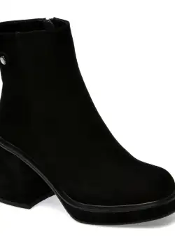 Ghete GRYXX negre, L315, din piele intoarsa
