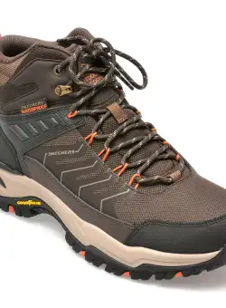 Ghete SKECHERS maro, ARCH FIT DAWSON, din material textil