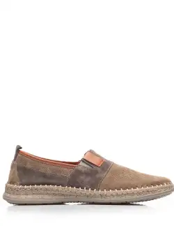 Mocasini barbati din piele naturala, Leofex - 598 Taupe velur