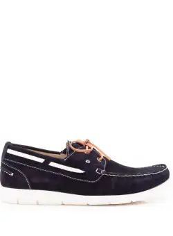 Mocasini barbati din piele naturala, Leofex - 895 Blue Velur