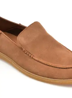 Mocasini casual CLARKS maro, CLARKBAY STEP, din piele intoarsa