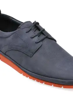 Mocasini casual GRYXX bleumarin, M6461, din nabuc