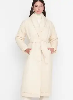 Palton dama Brugas bej