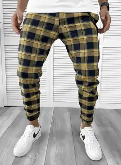 Pantaloni barbati casual in carouri 12119 B6-2.3