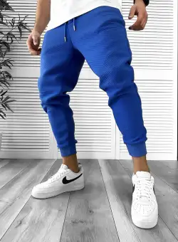 Pantaloni de trening albastri conici 041 43-3.2