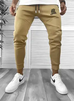 Pantaloni de trening maro silon conici 12375 25-3.2