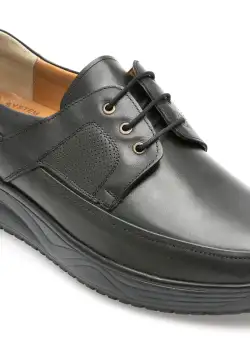 Pantofi AXXELLL negri, SH307, din piele naturala