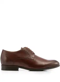 Pantofi bărbați eleganți din piele naturală, Leofex - 512* Red wood Box