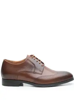 Pantofi barbati eleganti din piele naturala,Leofex-580 Cognac Box