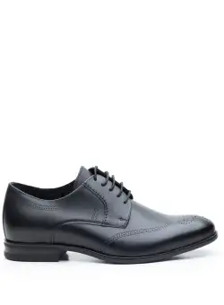 Pantofi barbati eleganti din piele naturala,Leofex-583 Negru Box