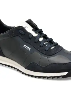 Pantofi BOSS bleumarin, 4036, din piele naturala