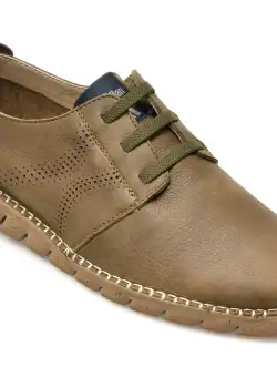Pantofi CALLAGHAN kaki, 43200, din piele naturala
