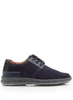 Pantofi casual barbati din piele naturala, Leofex - 593 Blue velur