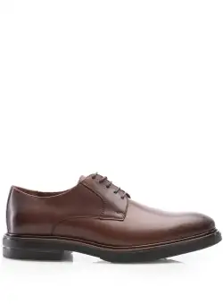 Pantofi casual bărbați din piele naturală, Leofex - 660 Red Wood Box