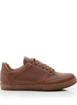Pantofi casual barbati din piele naturala, Leofex - 854 cognac box