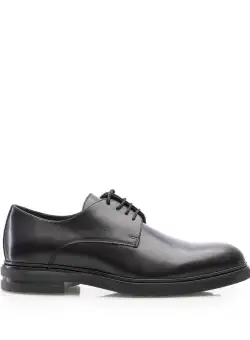 Pantofi casual bărbați din piele naturală Leofex - Mostră 998 Negru Box