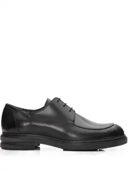Pantofi casual barbati din piele naturala, Leofex - Mostra Tiberiu Negru Box