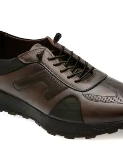 Pantofi casual BITE THE BULLET maro, OY2030, din piele naturala