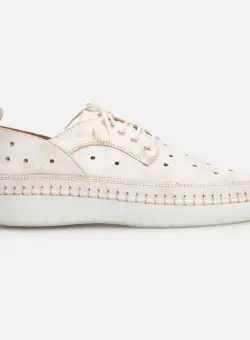 Pantofi casual dama din piele naturala, Leofex - 244 Bej Deschis Box
