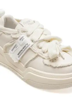 Pantofi casual FLAVIA PASSINI albi, 800226, din piele naturala